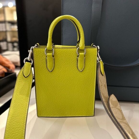 NWT Coach North South Mini Tote With‎ Signature Canvas - Picture 2 of 7